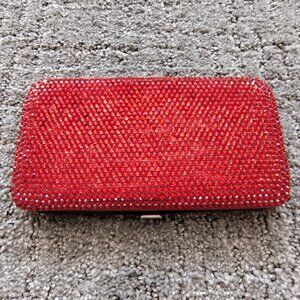 Red bedazzled wallet